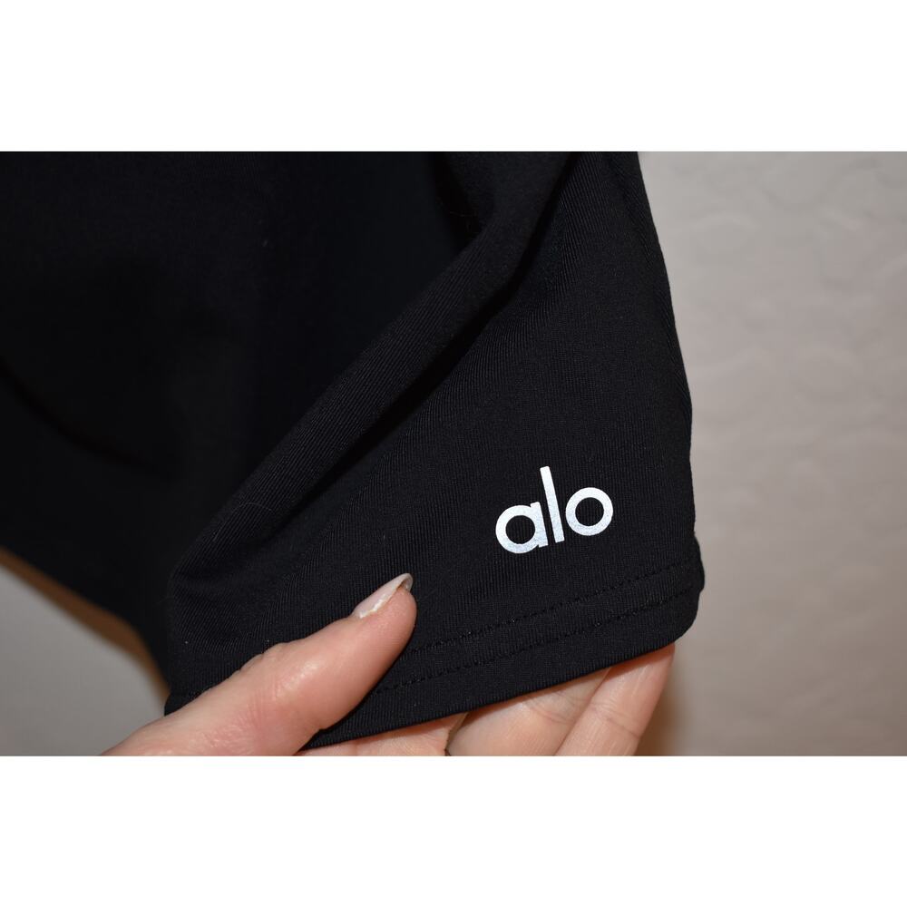 Alo Yoga Cross Back Tank Top with Leather Detail Size S - Picture 5 of 5
